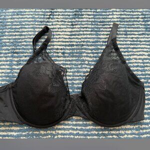Black Natori Avail Full Figure Convertible Underwire  Bra  36DD